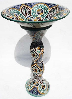 moroccan pottery sink