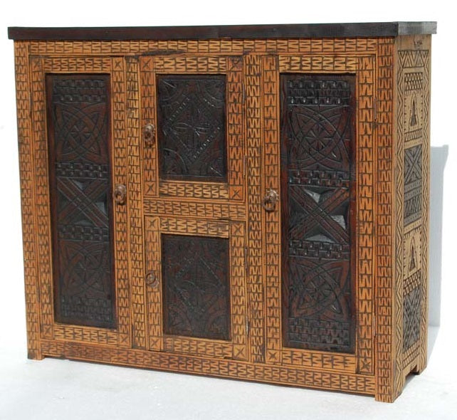 Touareg carved cabinet