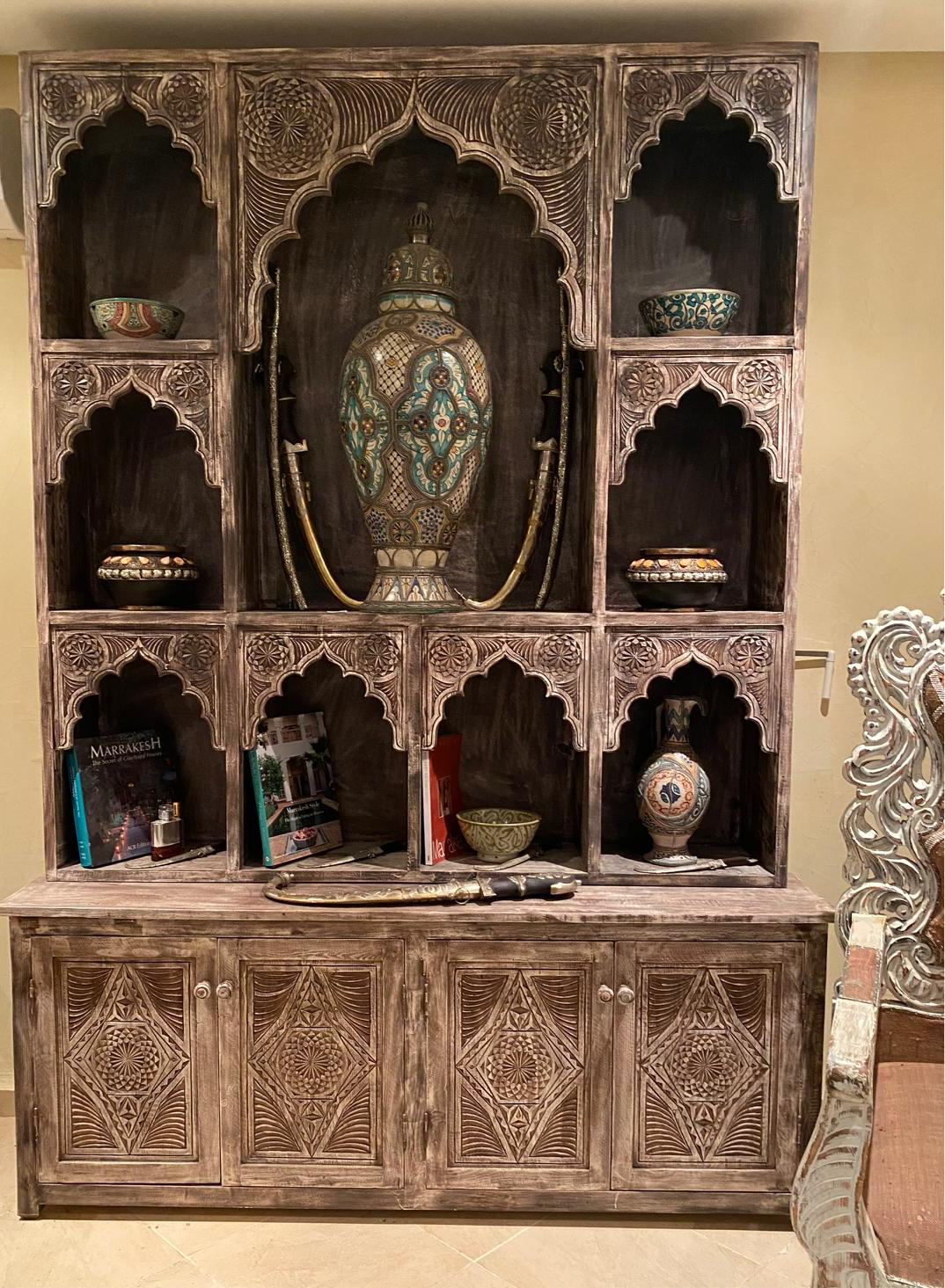 Moroccan shelf cabinet