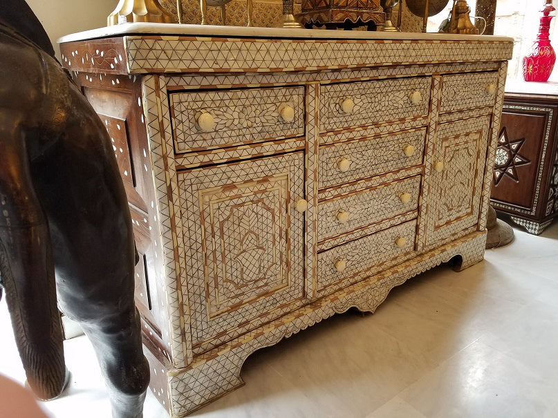 Syrian mother of pearl inlay cabinet Aleppo
