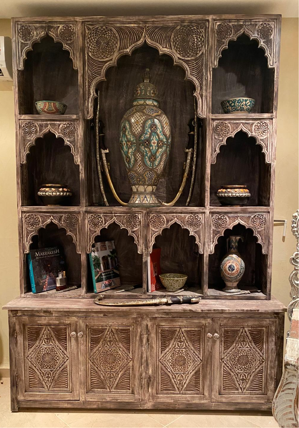 Moroccan shelf cabinet