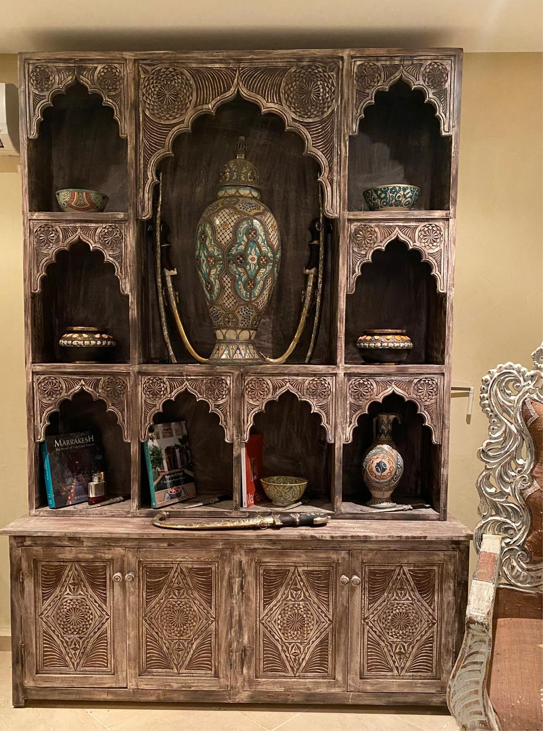 Moroccan shelf cabinet