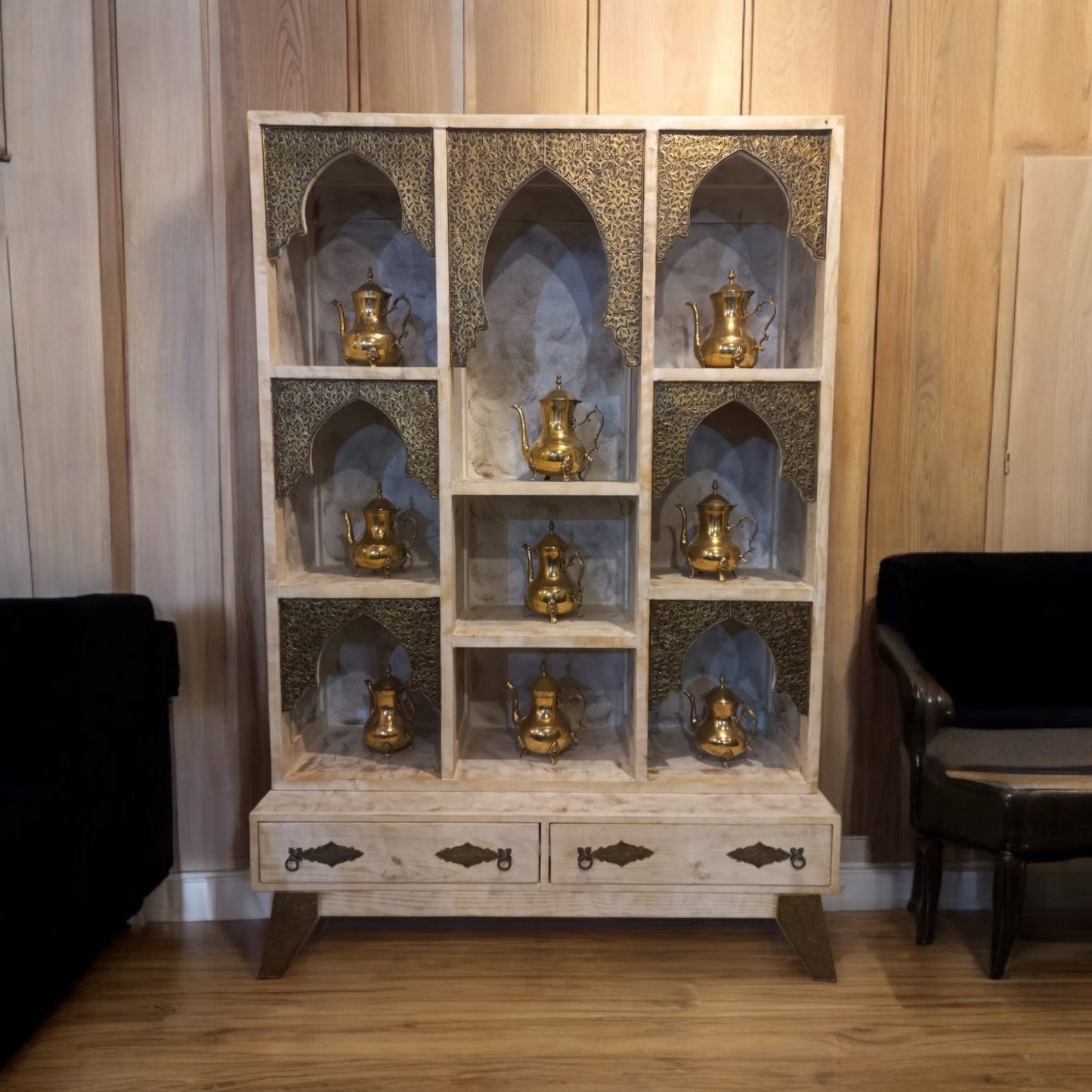 Moorish shelf cabinet