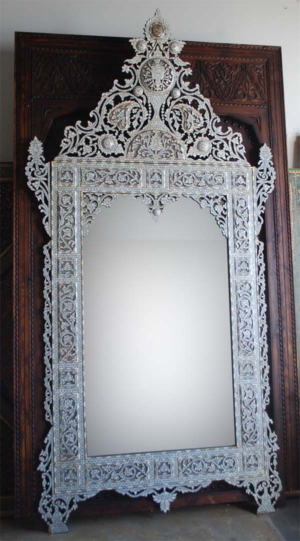 mother of pearl inlay mirror