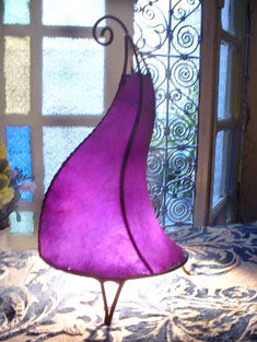 Moroccan lamp Purple passion