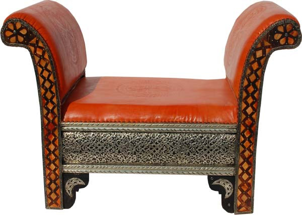 Orange camel bone chair